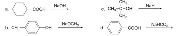 Chapter 19, Problem 19.12P, Draw the products of each acid-base reaction. 