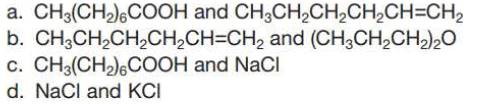 Chapter 19, Problem 19.19P, Which of the following pairs of compounds can be separated from each other by an extraction 