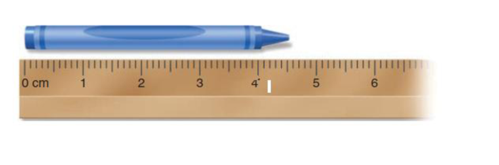 Chapter 1, Problem 1.36UKC, (a) What is the length of the given crayon in centimeters? (b) How many significant figures does 