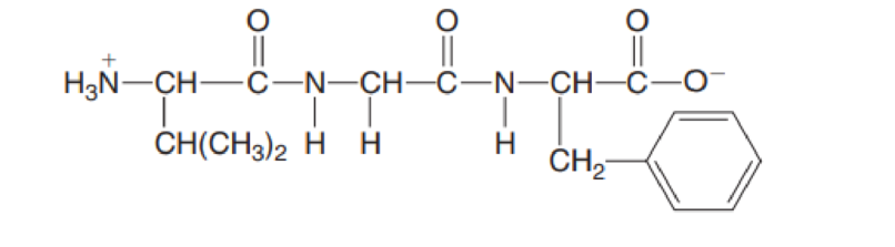 Chapter 16, Problem 16.29UKC, For the given tripeptide: (a) identify the amino acids that form the peptide; (b) label the N- and 