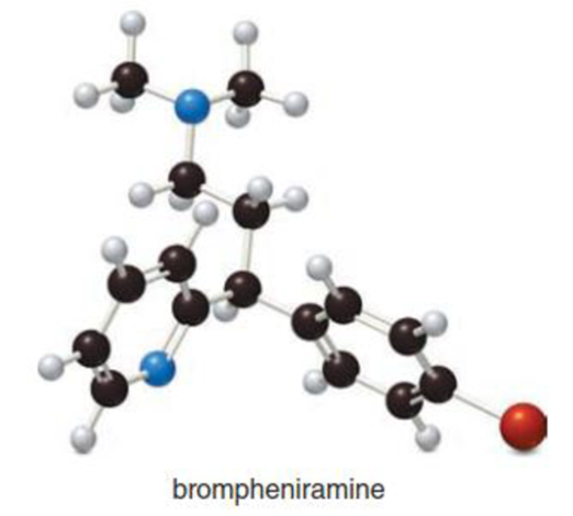 Chapter 2, Problem 2.90AP, (a) What is the chemical formula for brompheniramine, an antihistamine used to relieve the runny 