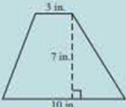 Chapter 9.4, Problem 6TTO, Find the area of the trapezoid shown. 