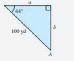 Chapter 10.6, Problem 38E, Every triangle has three sides and three angles. Solving a triangle means finding the lengths of all 