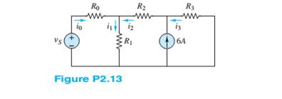 Chapter 2, Problem 2.13HP, Use KCL to determine the unknown currents in the circuit of Figure P2.13. Assume i0=2A and i2=7A . 