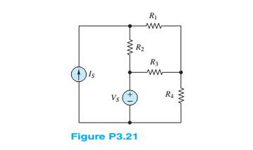 Chapter 3, Problem 3.21HP, In the circuit in Figure P3.21, assume the source voltage and source current and all resistances are 