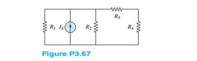 Chapter 3, Problem 3.67HP, Find the Norton equivalent of the network seen by R3 in Figure P3.66. Use it to determine the power 