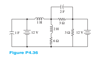 Chapter 4, Problem 4.36HP, Assume steady-state conditions and find the energy stored in each capacitor and inductor shown in 