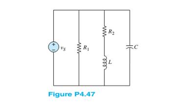 Chapter 4, Problem 4.47HP, Determine the equivalent impedance seen by the source vs in Figure P4.47 when: 