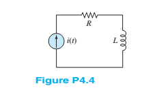Chapter 4, Problem 4.4HP, In the circuit shown in Figure P4.4, assume R=1 and L=2H . Also, let: i(t)={0t0t0t10s1010st Find the 
