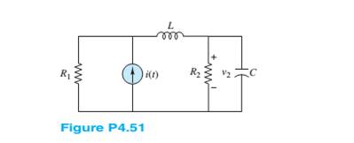 Chapter 4, Problem 4.51HP, Determine the voltage v2(t) across R2 in the circuit of Figure P4.51. 