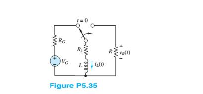 Chapter 5, Problem 5.35HP, The circuit in Figure P5.35 is a simple model of an automotive ignition system. The switch models 