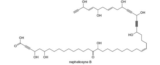Chapter 11, Problem 11.1P, Problem 11.1 Neopheliosyne B is a novel acetylenic fatty acid isolated from a New Caledonian marine 