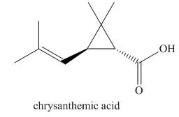 Chapter 14, Problem 14.29P, Problem 14.29 Esters of chrysanthemic acid are naturally occurring insecticides. How many lines are 