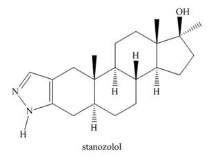 Chapter 17, Problem 17.62P, 17.63 Stanozolol is an anabolic steroid that promotes muscle growth. Although stanozolol has been 