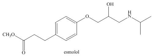 Chapter 2, Problem 2.71P, 2.71 Answer the following questions about esmolol, a drug used to treat high blood pressure sold 