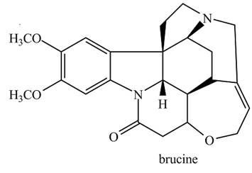 Chapter 29, Problem 29.50P, 29.48 Brucine is a poisonous alkaloid obtained from Strychnos nux vomica, a tree that grows in 