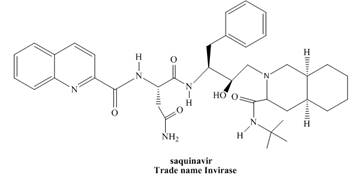 Chapter 5, Problem 71P, 5.68 Saquinavir (trade name Invirase) is a protease inhibitor, used to treat HIV (human 