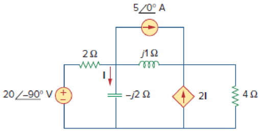 Chapter 10, Problem 15P, Solve for the current I in the circuit of Fig. 10.64 using nodal analysis. Figure 10.64 