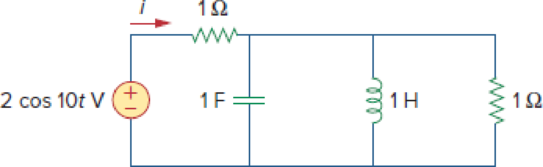 Chapter 10, Problem 1P, Determine i in the circuit of Fig. 10.50. Figure 10.50 For Prob. 10.1. 
