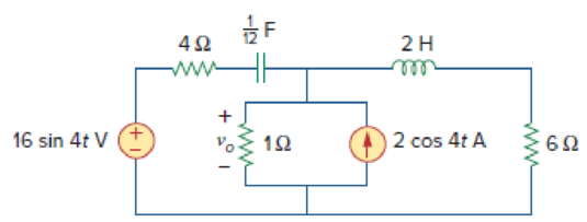 Chapter 10, Problem 3P, Determine vo in the circuit of Fig. 10.52. Figure 10.52 