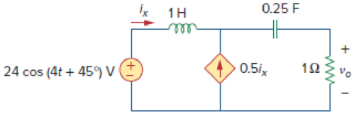 Chapter 10, Problem 4P, Compute vo(t) in the circuit of Fig. 10.53. Figure 10.53 For Prob. 10.4. 