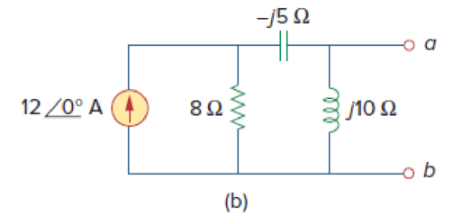 Chapter 10, Problem 55P, Find the Thevenin and Norton equivalent circuits at terminals a-b for each of the circuits in Fig. , example  2