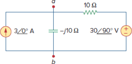 Chapter 10, Problem 58P, For the circuit depicted in Fig. 10.101, find the Thevenin equivalent circuit at terminals a-b. 