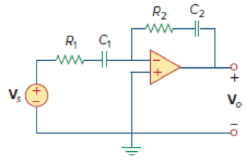 Chapter 10, Problem 74P, Evaluate the voltage gain Av = Vo/Vs in the op amp circuit of Fig. 10.117. Find Av at  = 0,   ,  = 