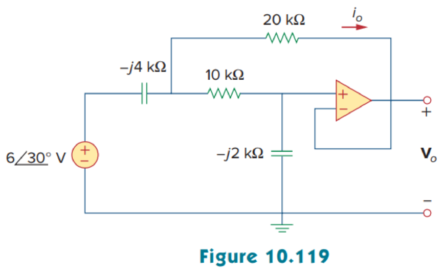 Chapter 10, Problem 76P, Determine Vo and Io in the op amp circuit of Fig. 10.119. 