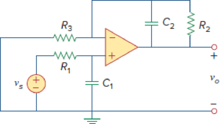 Chapter 10, Problem 77P, Compute the closed-loop gain Vo/Vs for the op amp circuit of Fig. 10.120. Figure 10.120 syms Vs W R1 