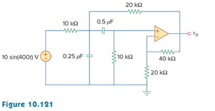 Chapter 10, Problem 78P, Determine vo(t) in the op amp circuit in Fig. 10.121 below. 