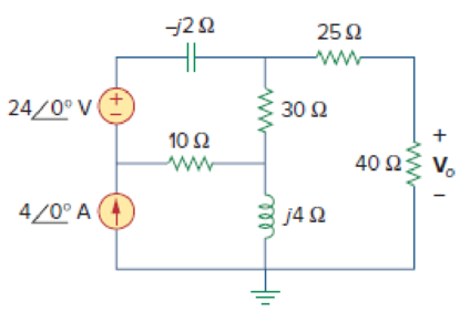 Chapter 10, Problem 81P, Use PSpice or MultiSim to determine Vo in the circuit of Fig. 10.124. Assume  = 1 rad/s. Figure 