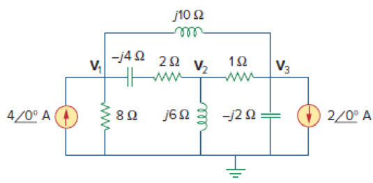 Chapter 10, Problem 87P, Determine V1, V2, and V3 in the circuit of Fig. 10.129 using PSpice or MultiSim. Figure 10.129 