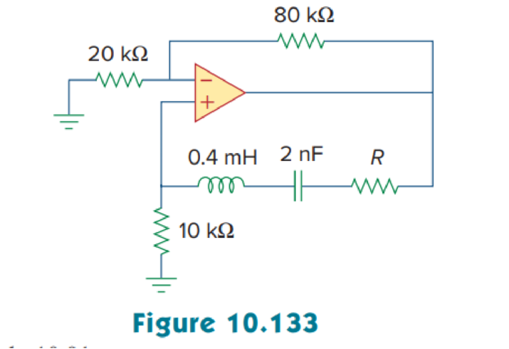 Chapter 10, Problem 91P, Consider the oscillator in Fig. 10.133. (a) Determine the oscillation frequency. (b) Obtain the 