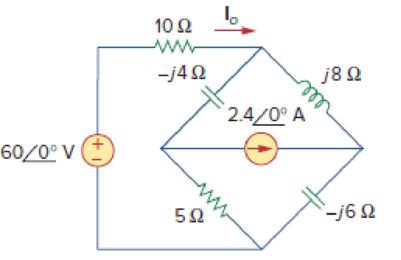Chapter 10.3, Problem 4PP, Figure 10.11 For Practice Prob. 10.4. Calculate current Io in the circuit of Fig. 10.11. 