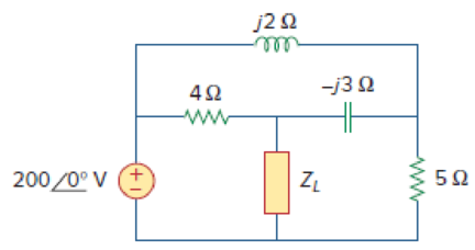 Chapter 11, Problem 12P, For the circuit shown in Fig. 11.44, determine the load impedance ZL for maximum power transfer (to 