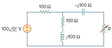 Chapter 11, Problem 19P, The variable resistor R in the circuit of Fig. 11.50 is adjusted until it absorbs the maximum 