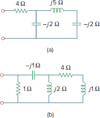 Chapter 11, Problem 41P, Obtain the power factor for each of the circuits in Fig. 11.68. Specify each power factor as leading 