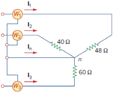 Chapter 12, Problem 66P, A three-phase, four-wire system operating with a 480-V line voltage is shown in Fig. 12.71. The 