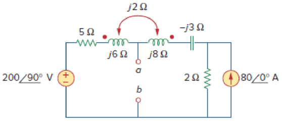 Chapter 13, Problem 14P, Obtain the Thevenin equivalent circuit for the circuit in Fig. 13.83 at terminals a-b. 