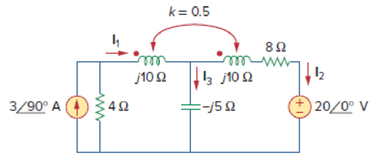 Chapter 13, Problem 20P, Determine currents I1, I2, and I3 in the circuit of Fig. 13.89. Find the energy stored in the 