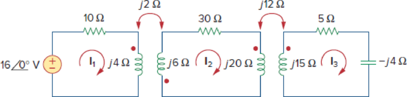 Chapter 13, Problem 35P, Find currents I1, I2, and I3 in the circuit of Fig. 13.104. Figure 13.104 For Prob. 13.35. 