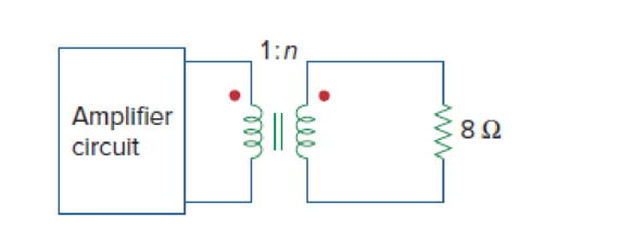Chapter 13, Problem 54P, A transformer is used to match an amplifier with an 8- load as shown in Fig. 13.119. The Thevenin 
