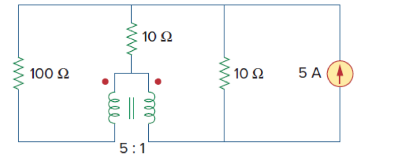 Chapter 13, Problem 56P, Find the power absorbed by the 100- resistor in the ideal transformer circuit of Fig. 13.121. 