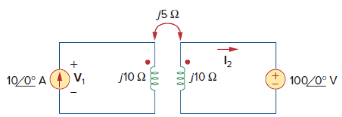 Chapter 13, Problem 6P, Given the circuit shown in Fig. 13.75, determine the value of V1 and I2. Figure 13.75 