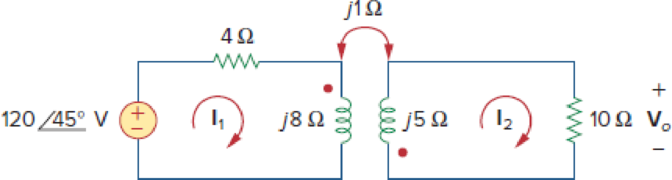 Chapter 13.2, Problem 1PP, Determine the voltage Vo in the circuit of Fig. 13.10. Figure 13.10 For Practice Prob. 13.1. 