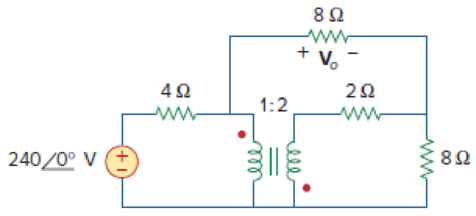 Chapter 13.5, Problem 9PP, Find Vo in the circuit of Fig. 13.40. Figure 13.40 For Practice Prob. 13.9. 
