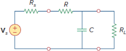 Chapter 14, Problem 102CP, Practical RC filter design should allow for source and load resistances as shown in Fig. 14.110. Let 