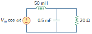 Chapter 14.6, Problem 9PP, Calculate the resonant frequency of the circuit in Fig. 14.29. Figure 14.29 