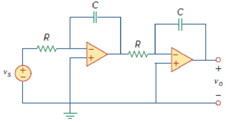 Chapter 16, Problem 98P, Determine whether the op amp circuit in Fig. 16.107 is stable. Figure 16.107 